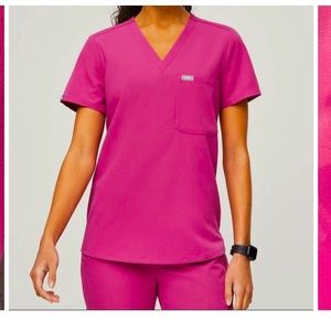Figs M Electric Orchid Catarina One Pocket Scrub Top worn once!